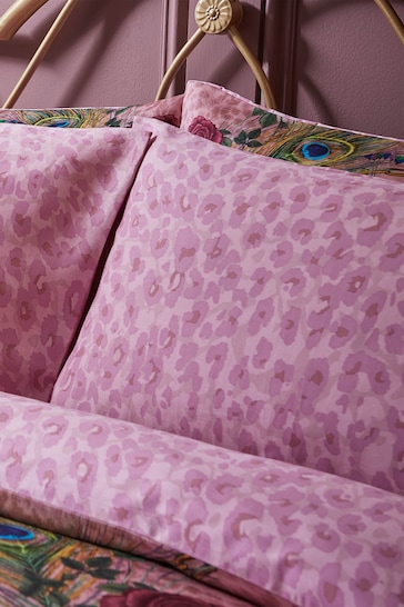 Matthew Williamson Set of 2 Pink Xanadu Cotton Oxford Pillowcases