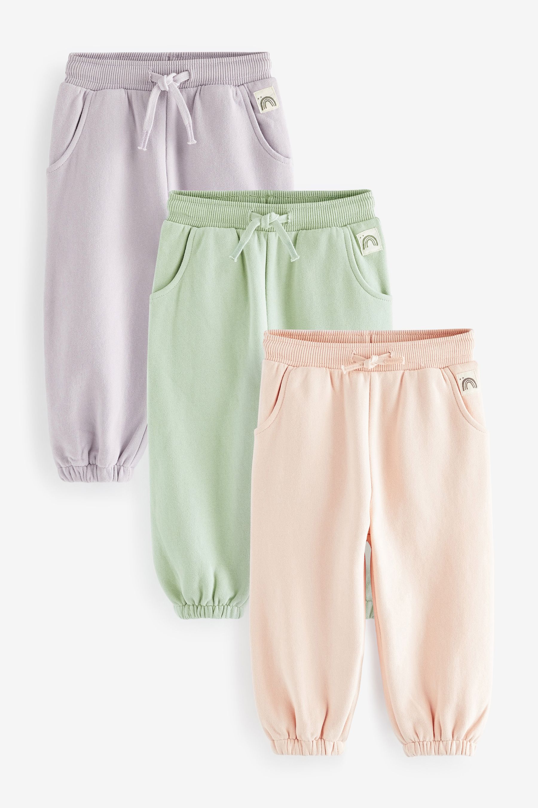 Buy Lilac Green Pink 3 Pack Jogger Set 3mths 7yrs from the Next
