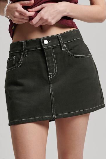 Superdry Green Workwear Mini Skirt