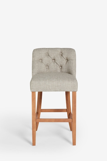 Chunky Weave Mid Natural Wolton Bar Stool