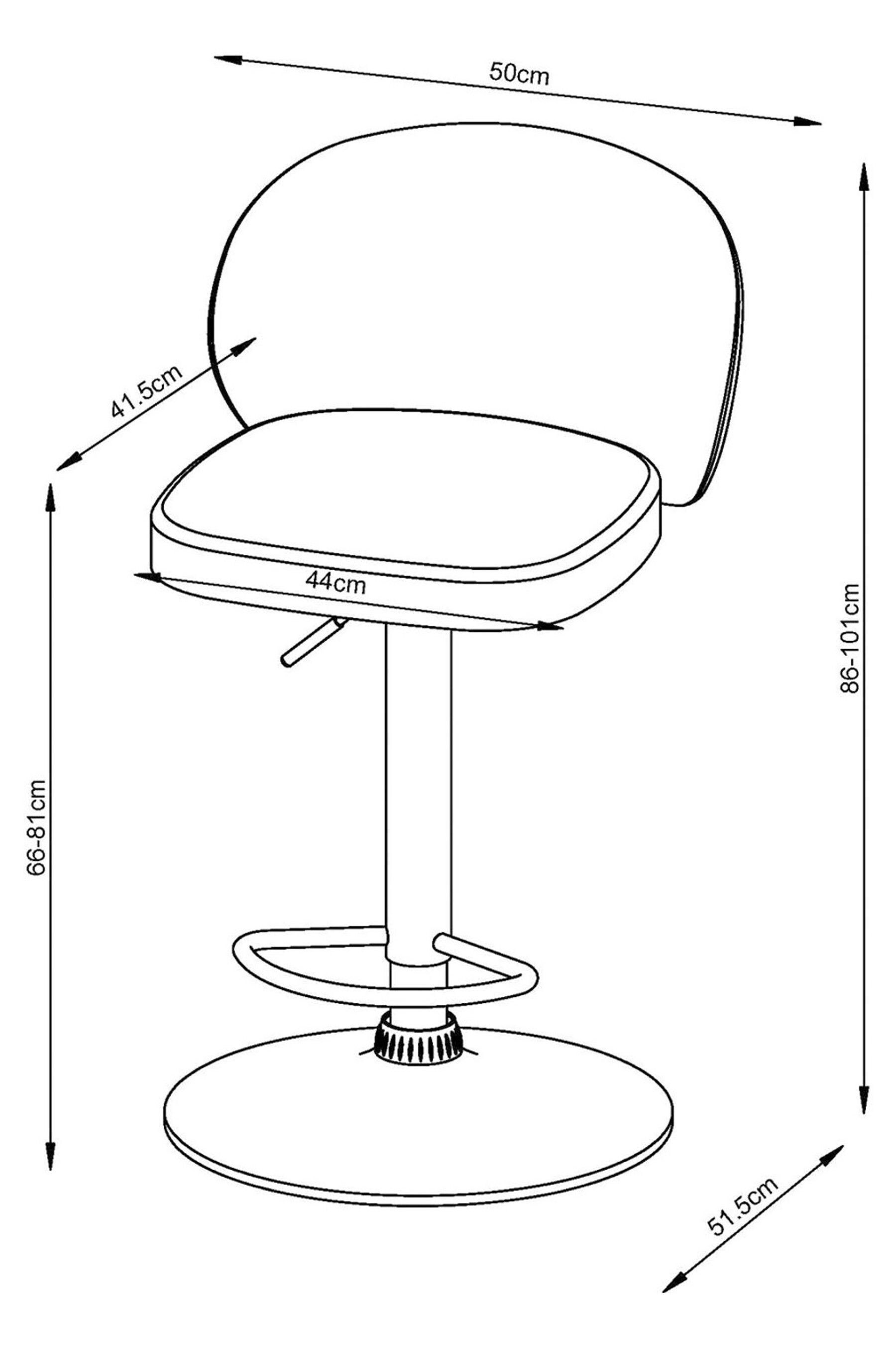 Buy Casual Boucl Oyster Otis Adjustable Height Non Arm Bar Stool