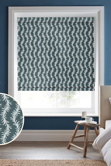 Laura Ashley Blue Dee Made to Measure Roman Blinds