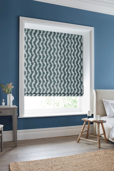 Laura Ashley Blue Dee Made to Measure Roman Blinds