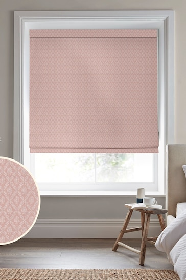 Laura Ashley Pink Abingdon Made to Measure Roman Blinds