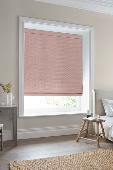 Laura Ashley Pink Abingdon Made to Measure Roman Blinds