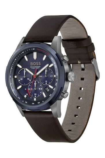 BOSS Brown Gents Solgrade Sport Lux Watch