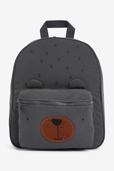 Charcoal Grey Bear Backpack