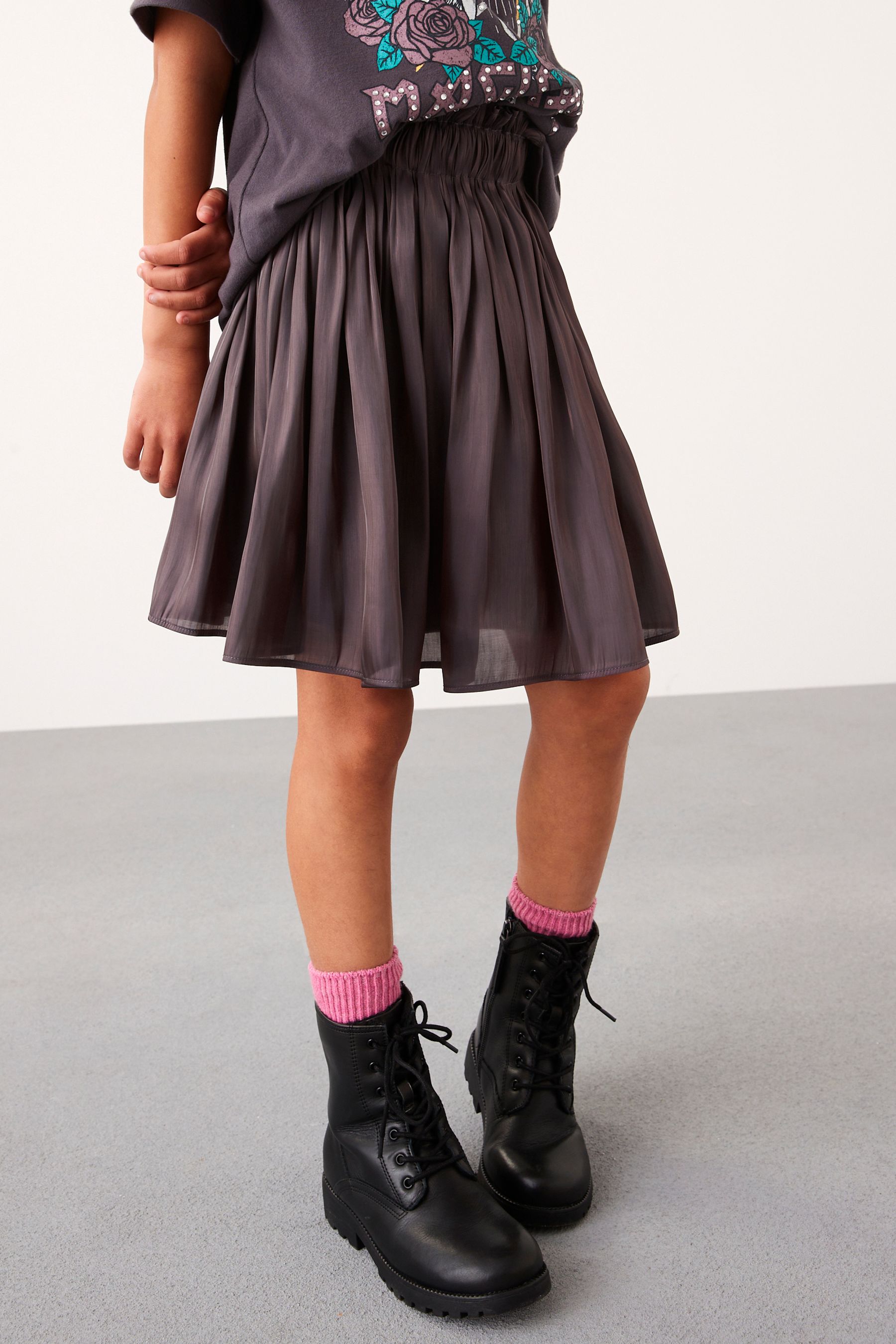 Long metallic skirt uk discount