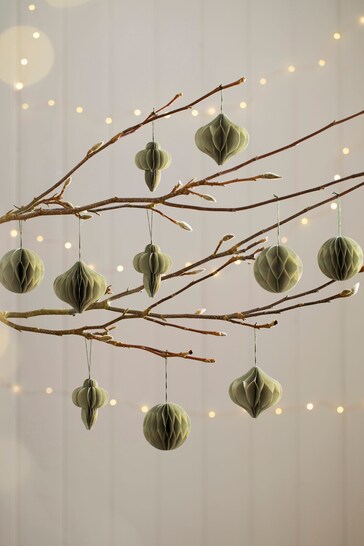 Buy 10 Pack Paper Christmas Baubles from the Next UK online shop