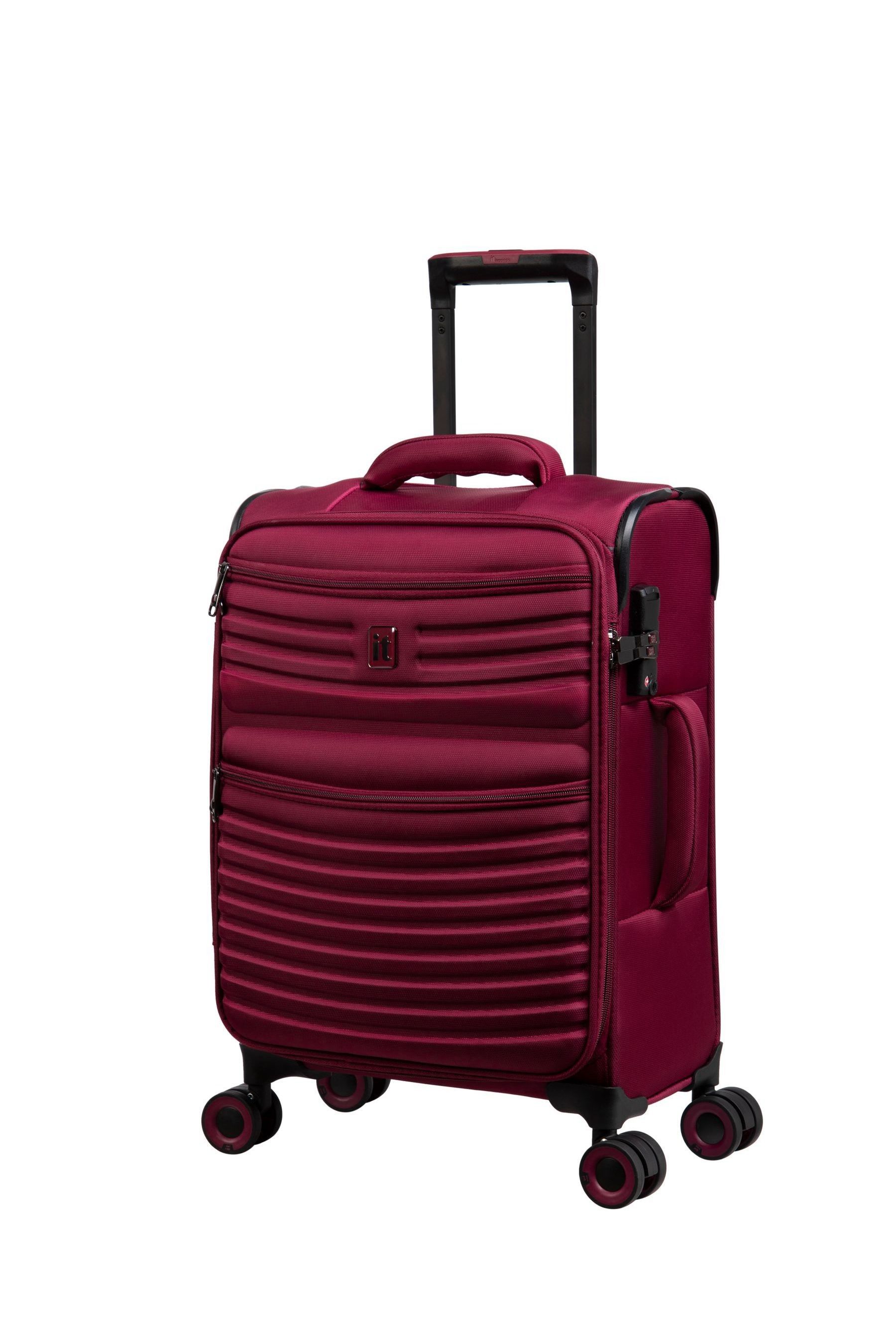 It luggage expandable 4 wheel top soft cabin suitcase