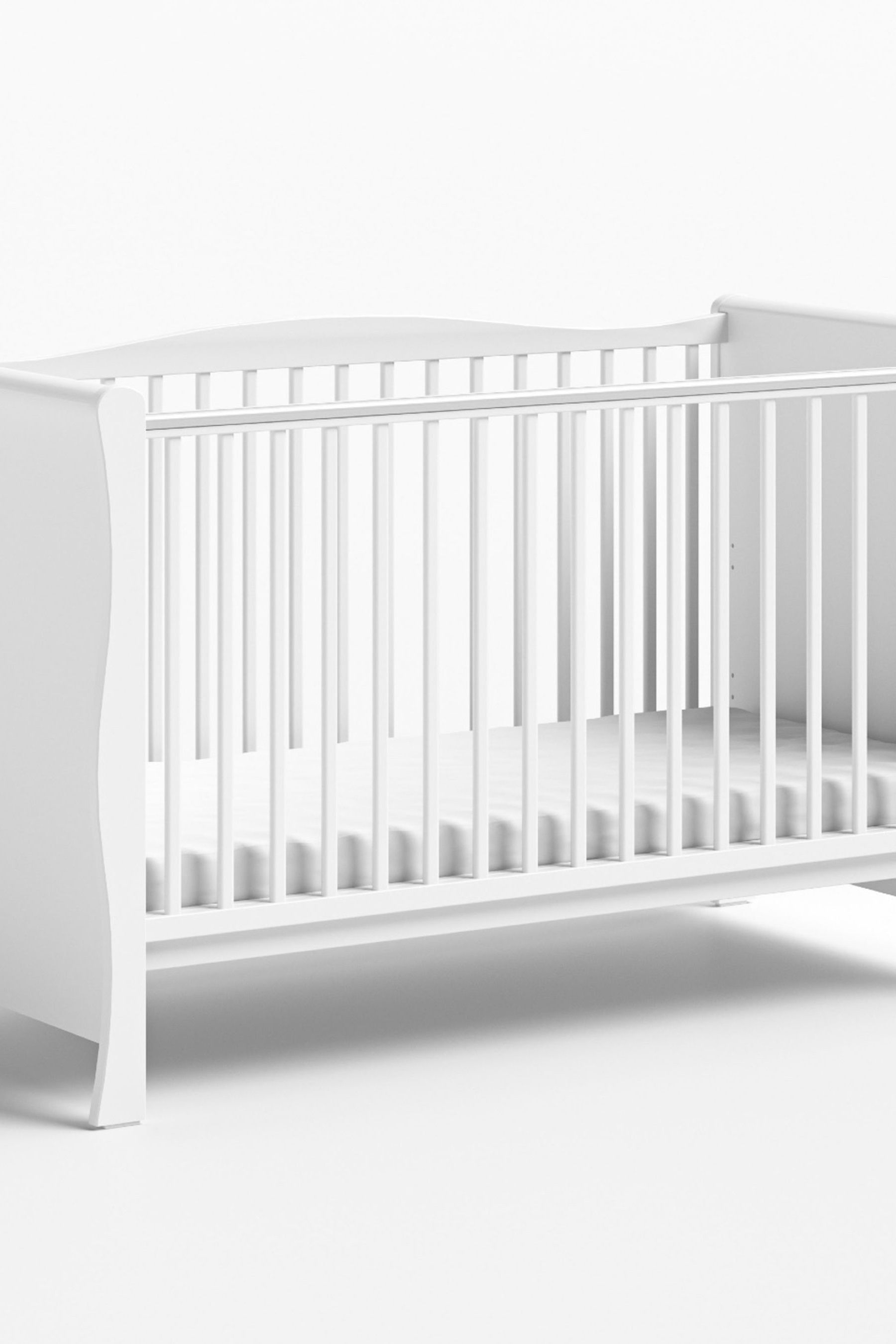 Little acorns sleigh cot bed grey discount