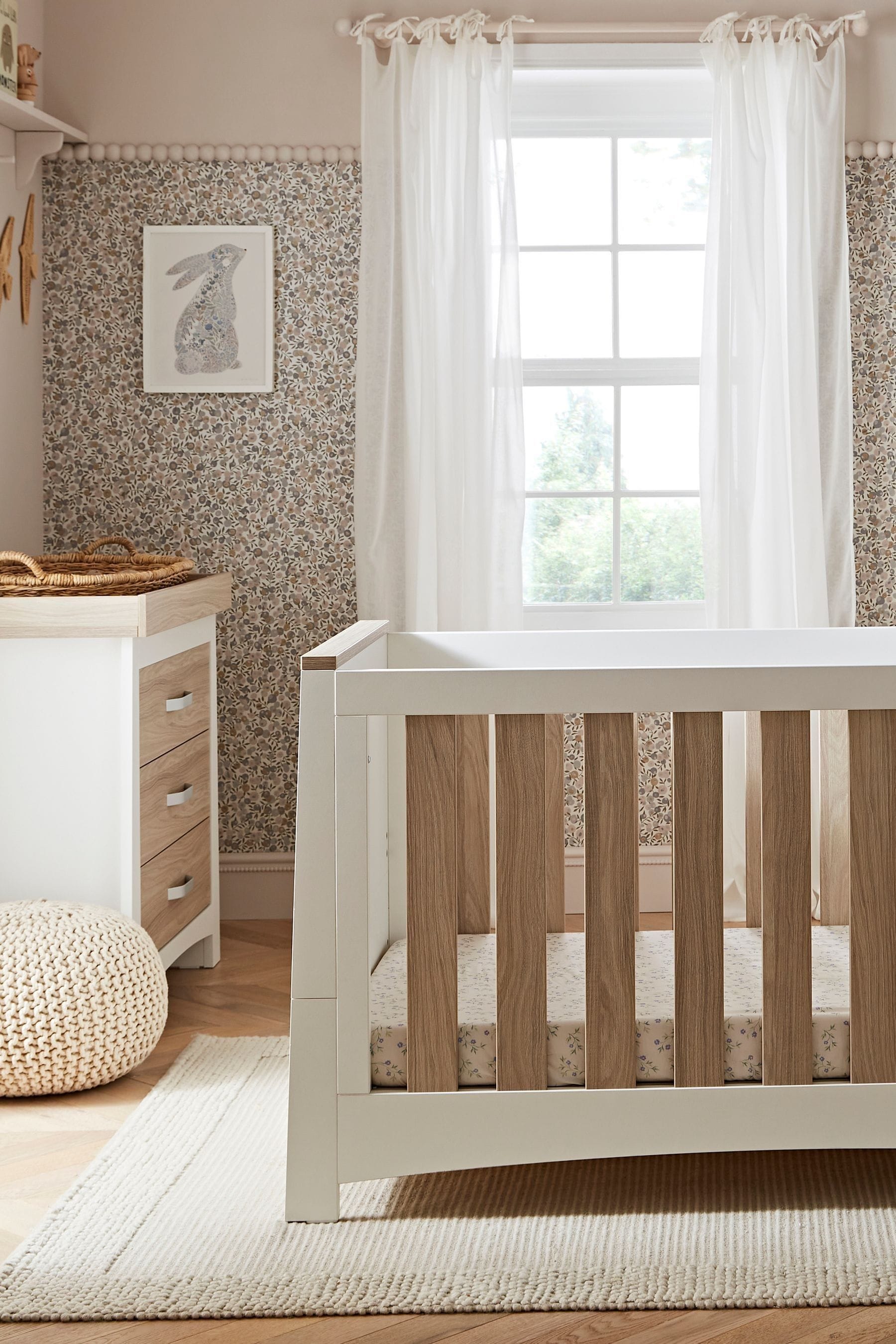 Buy Cuddleco White Ada 2 Piece Nursery Furniture Set in White and Ash from the Next UK online shop