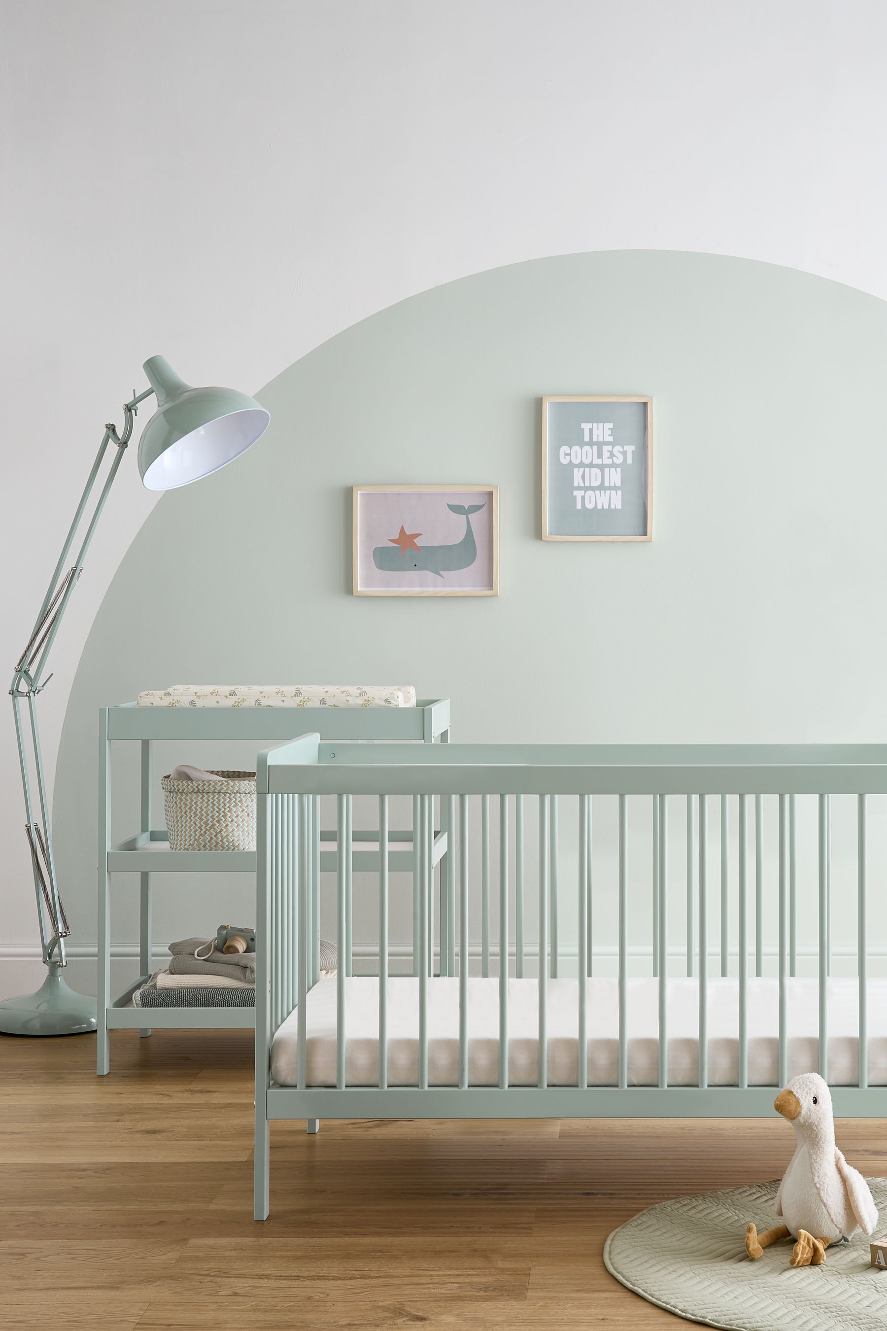 Cuddleco Green Nola 2 Piece Nursery Furniture Set Sage Green