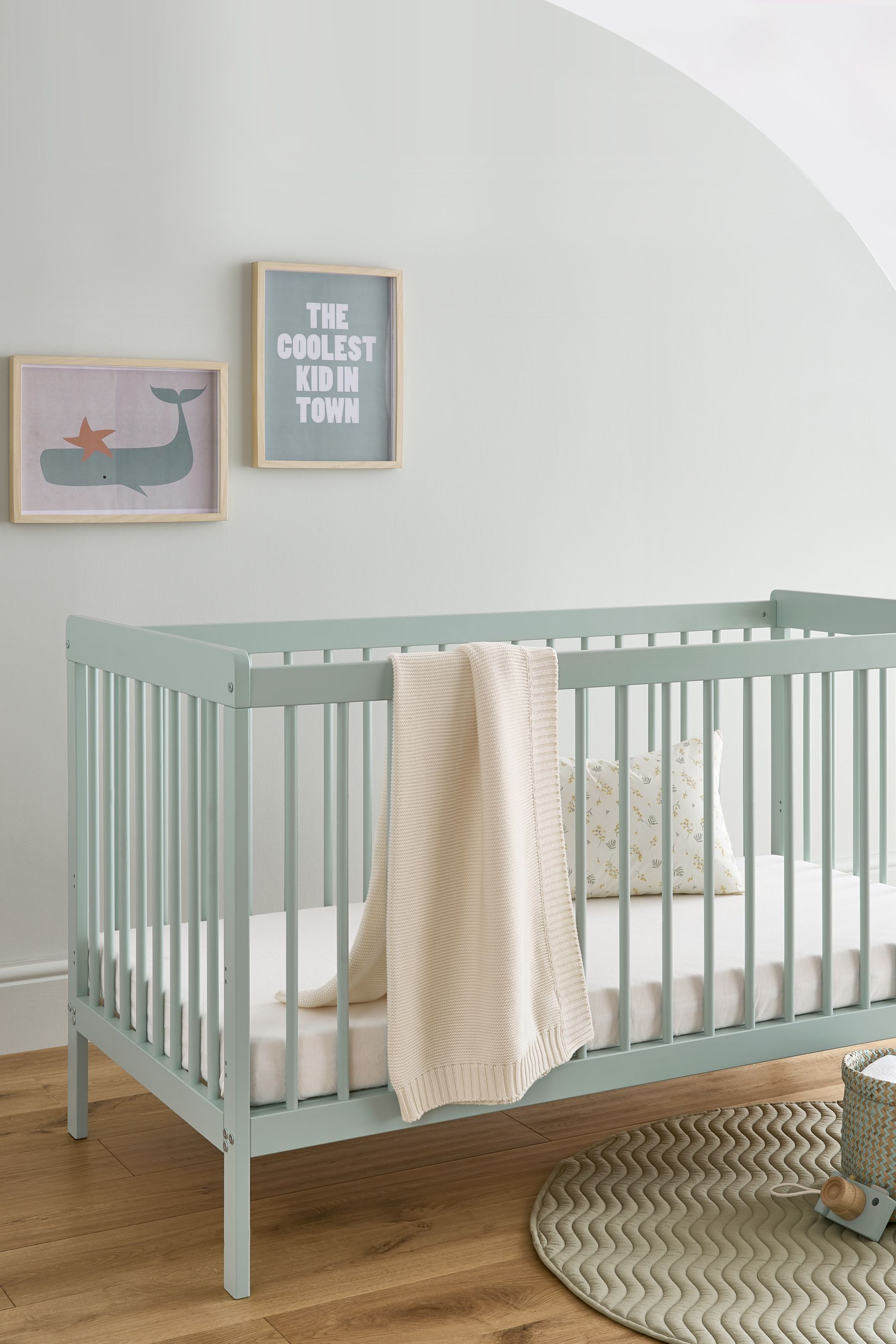 Cuddleco Green Nola 2 Piece Nursery Furniture Set Sage Green