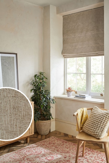 Natural Ready Made Heavyweight Chenille Blackout Blinds