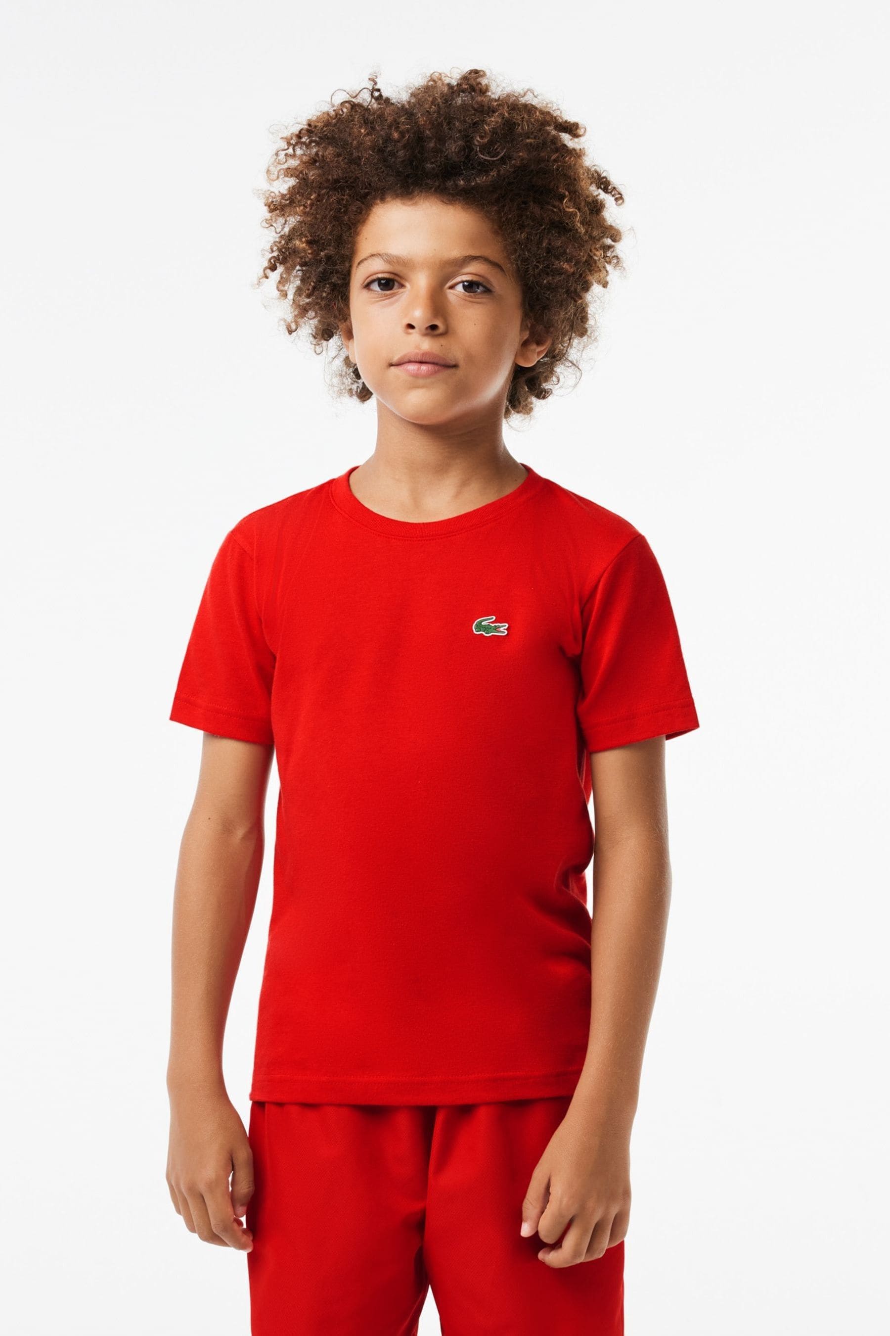 Lacoste t sales shirt red