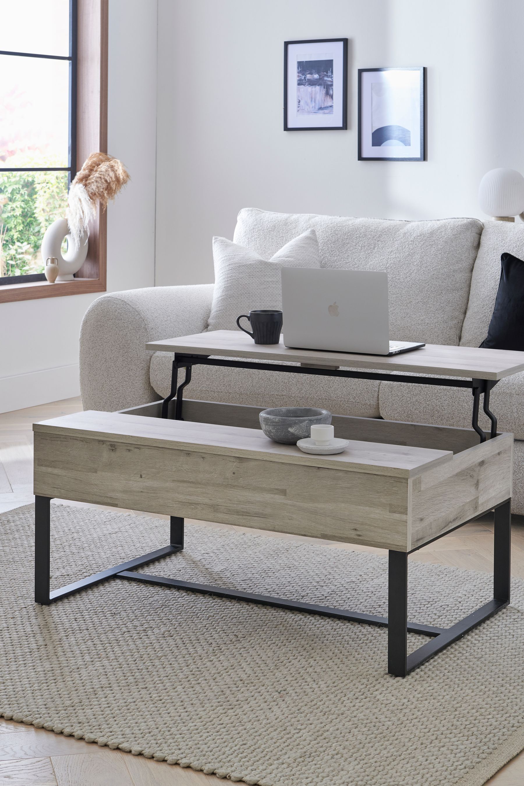 Grey Bronx Lift up Coffee Table