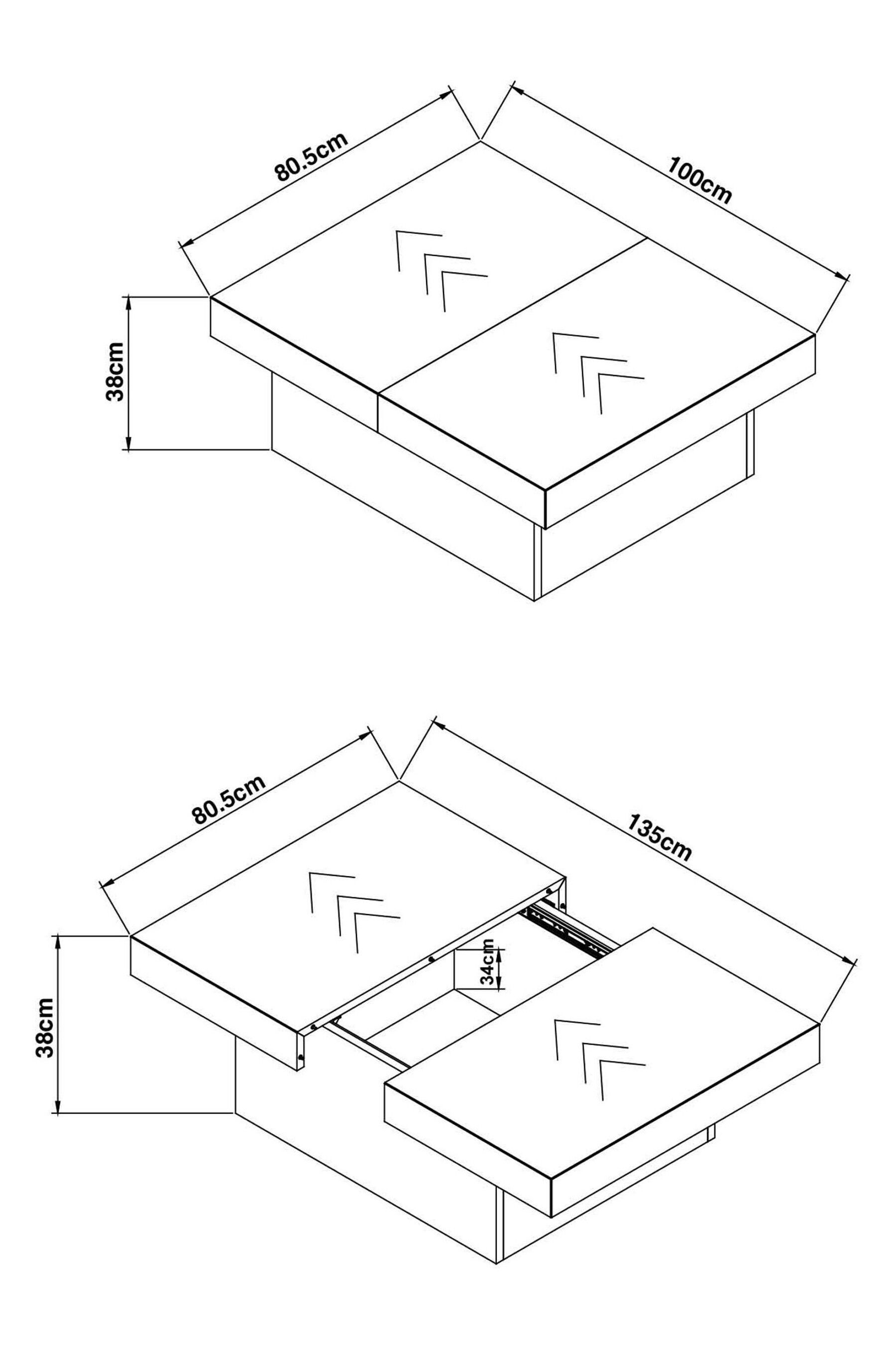 Bronx storage store coffee table