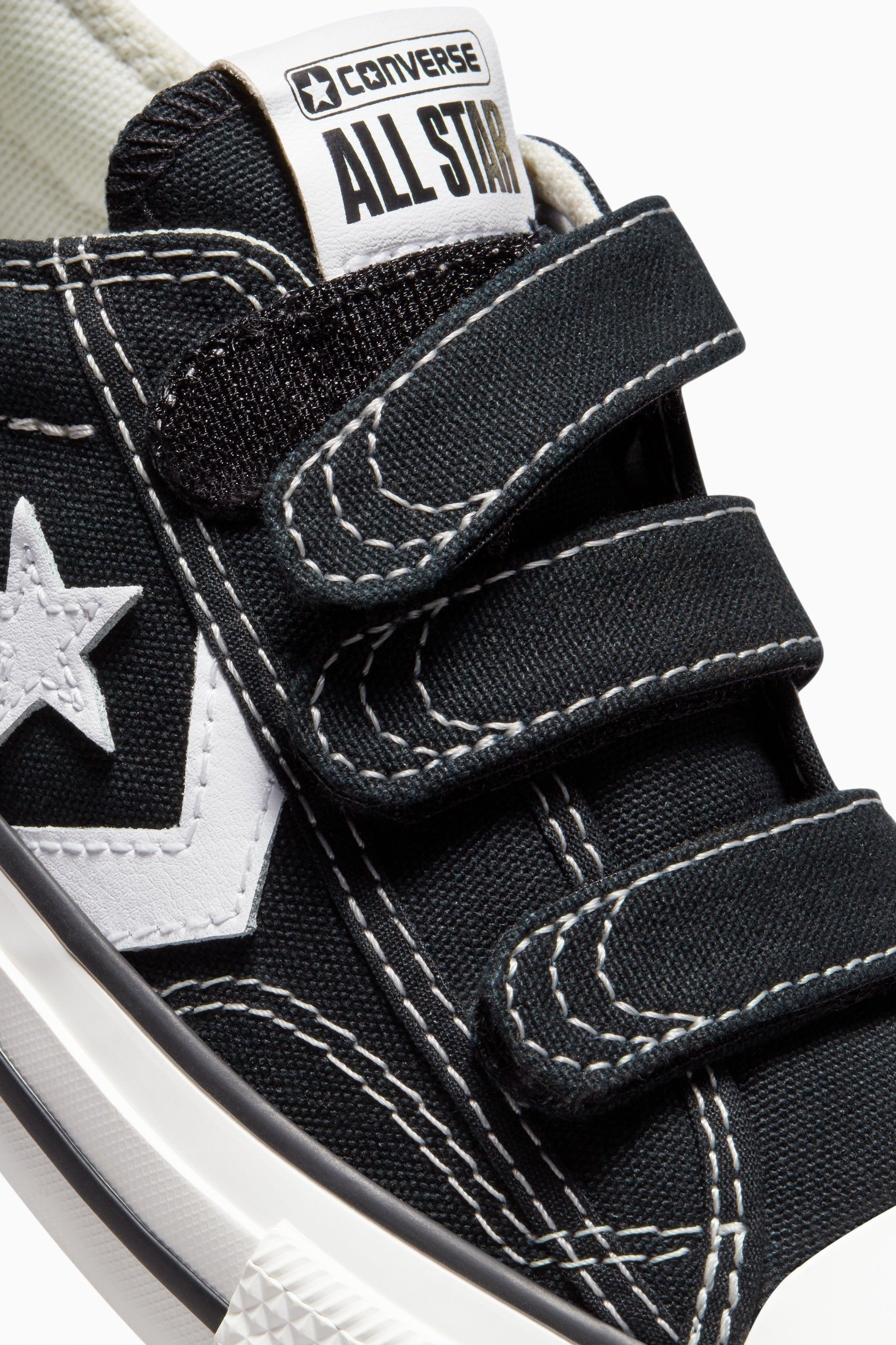 Converse Black Junior 3V Star Player 76 Easy On Trainers