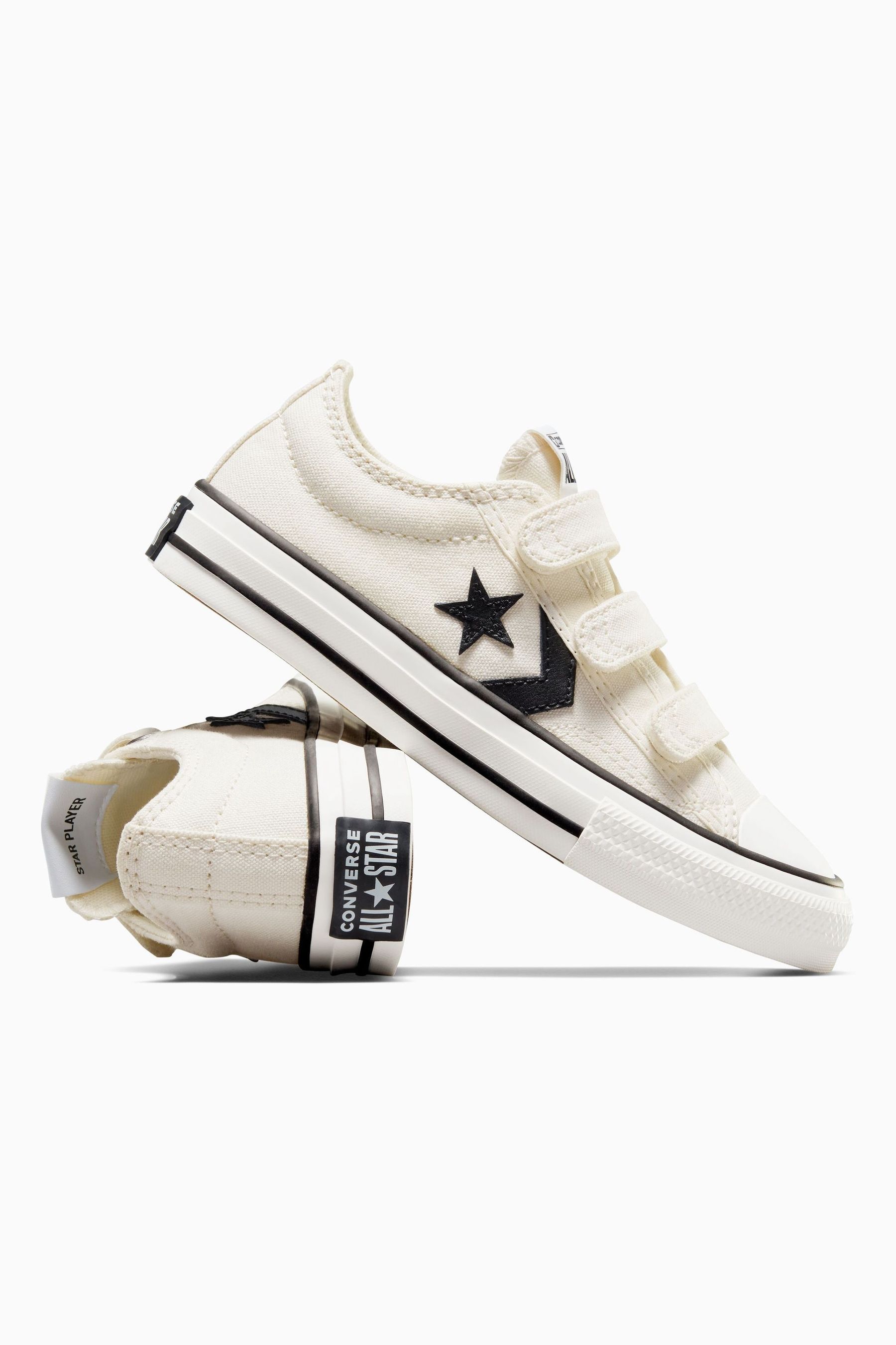 Converse star on sale player junior white