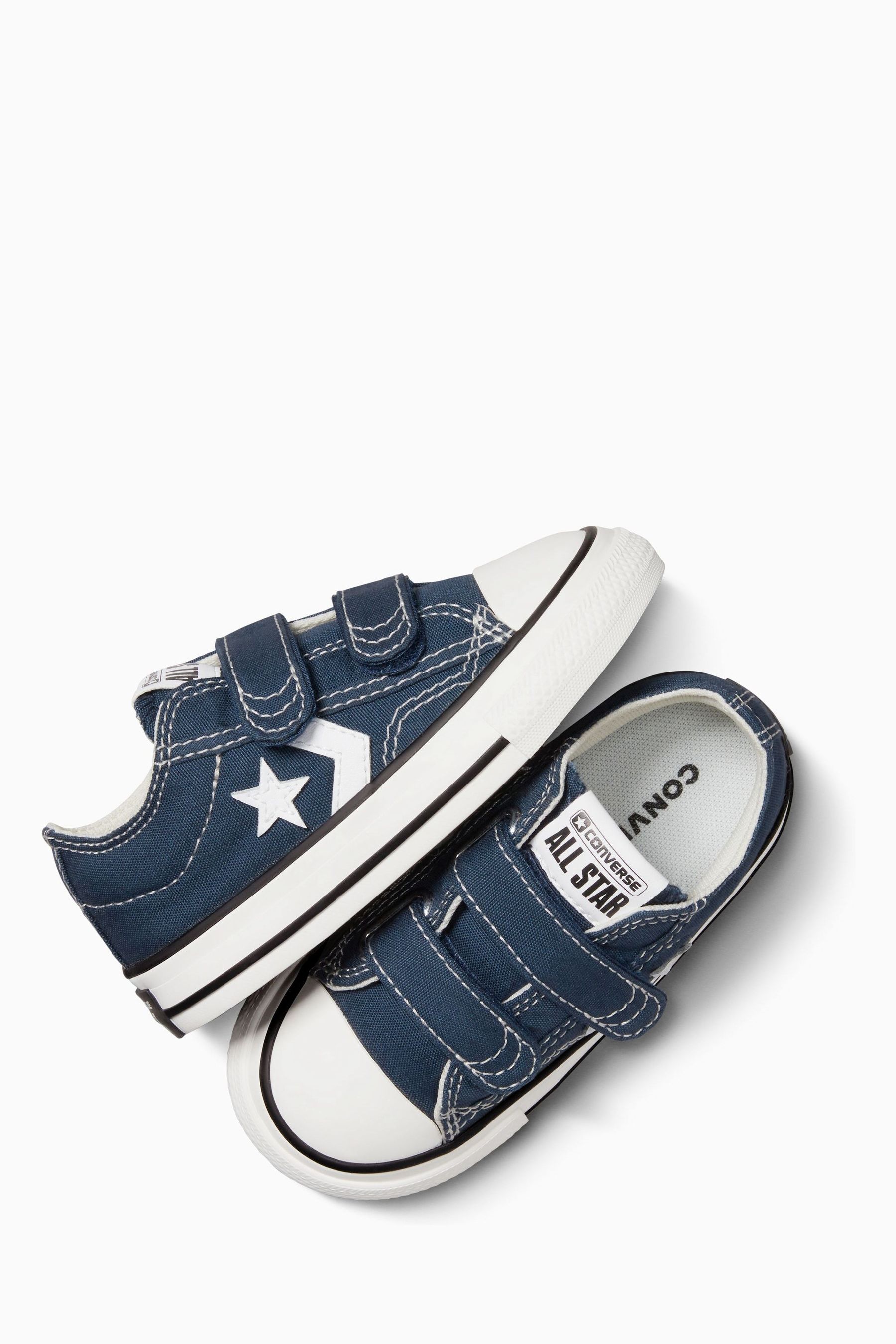 Navy blue store infant converse