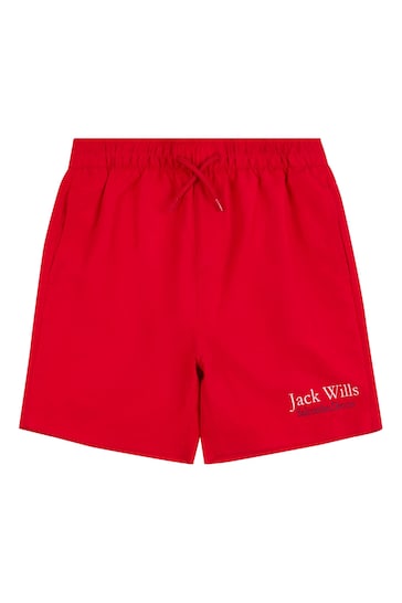 Jack Wills Red Ridley Swim Shorts