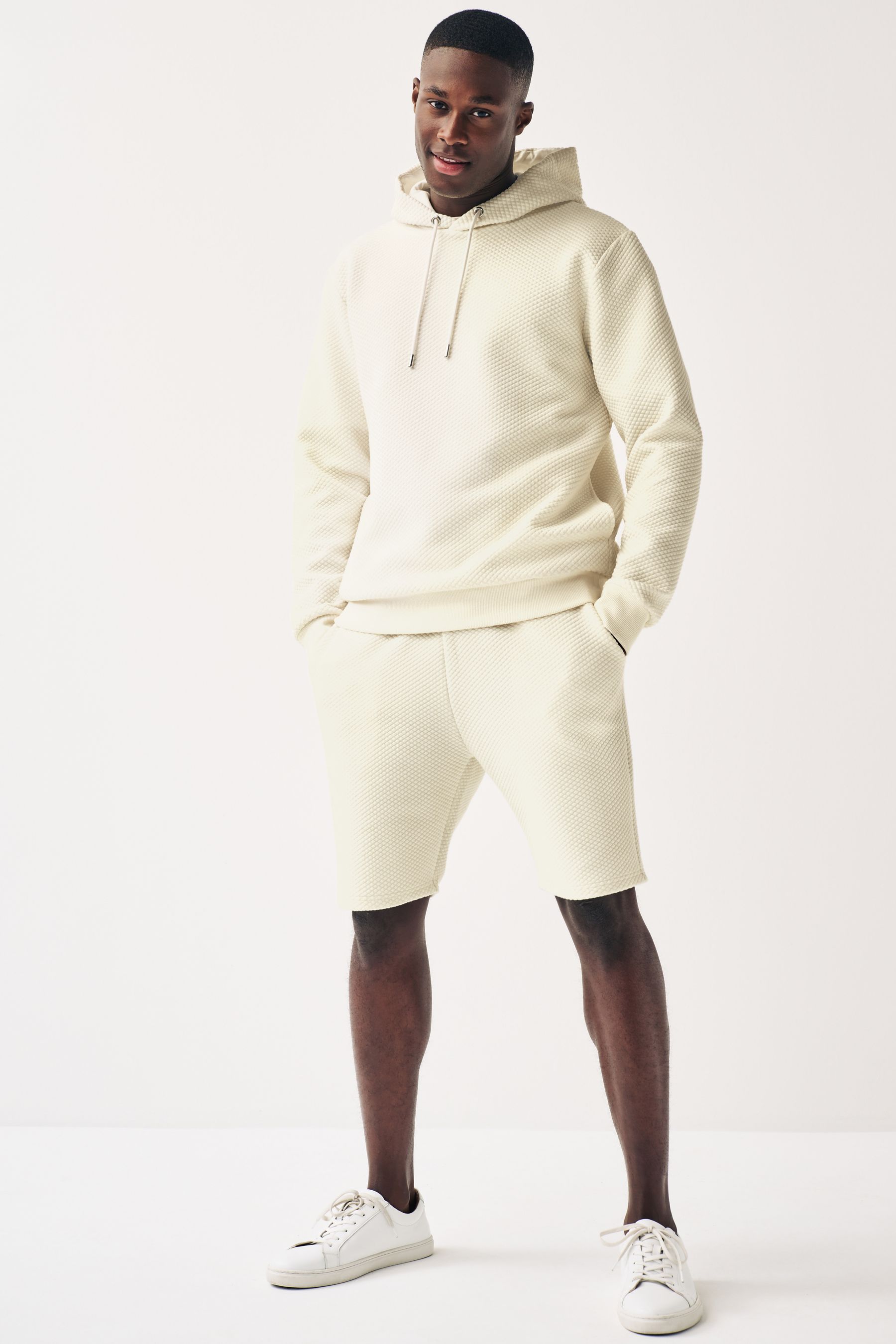 Mens all white best sale hoodie
