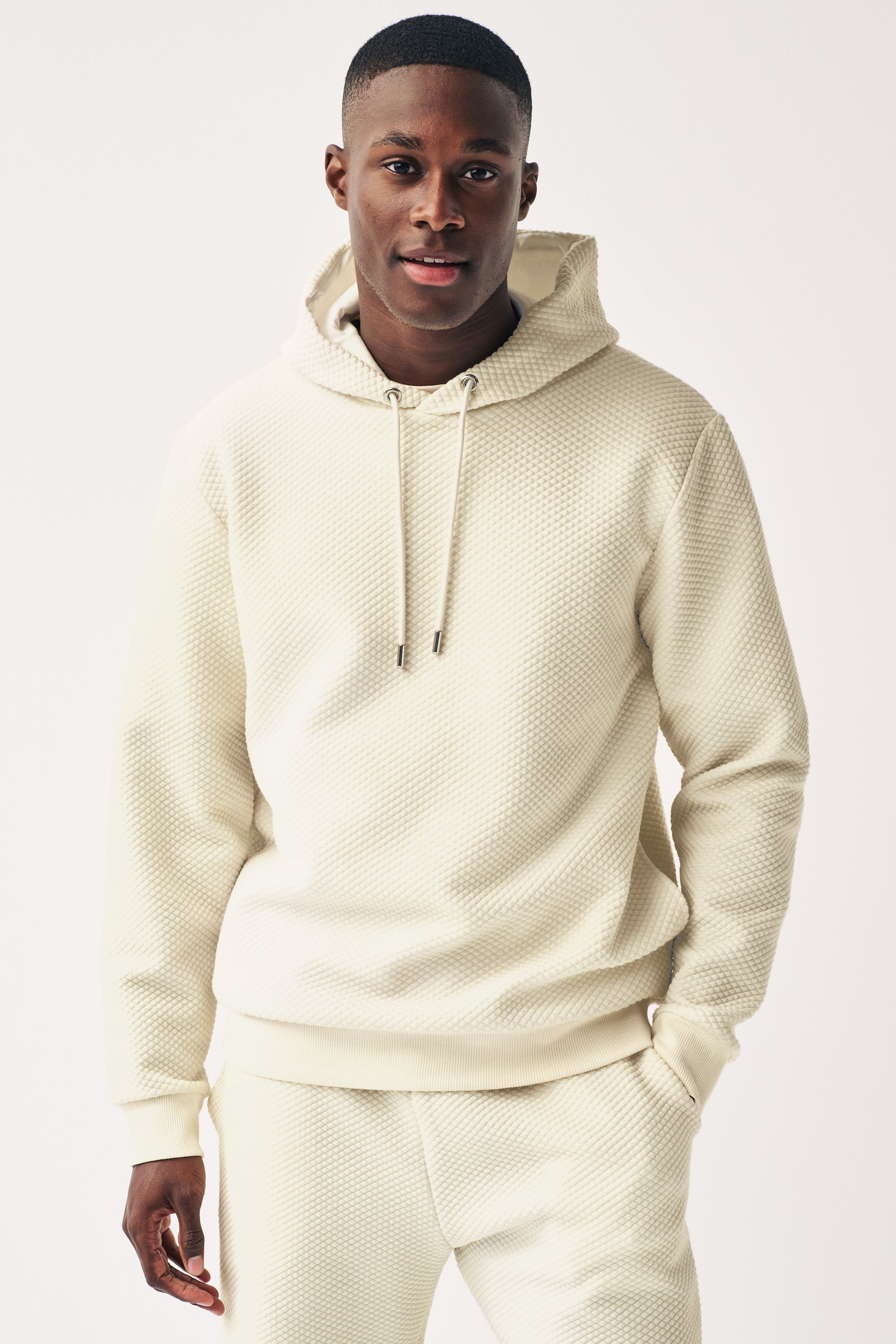 Mens all white best sale hoodie