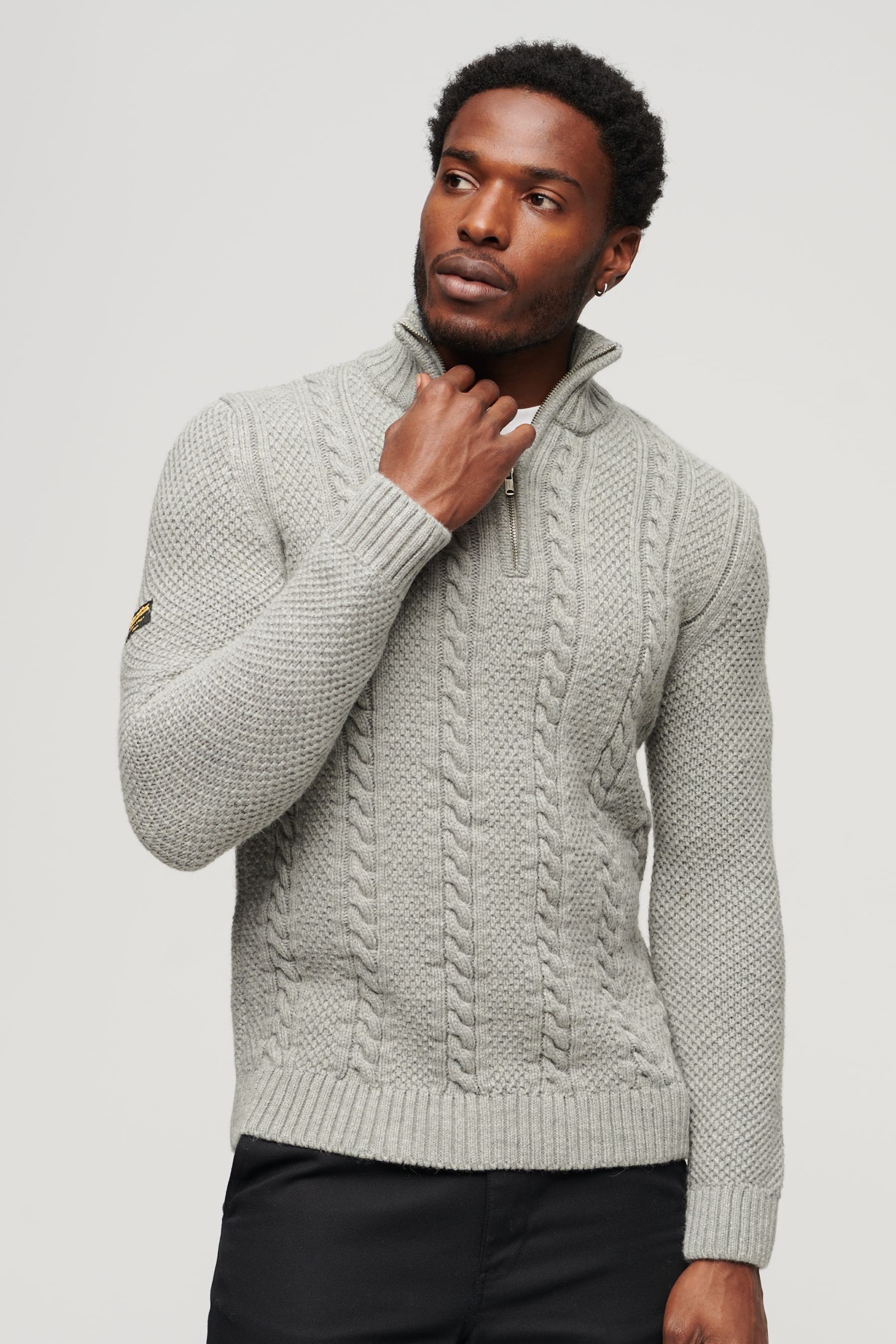 Superdry americana hotsell cable knit jumper