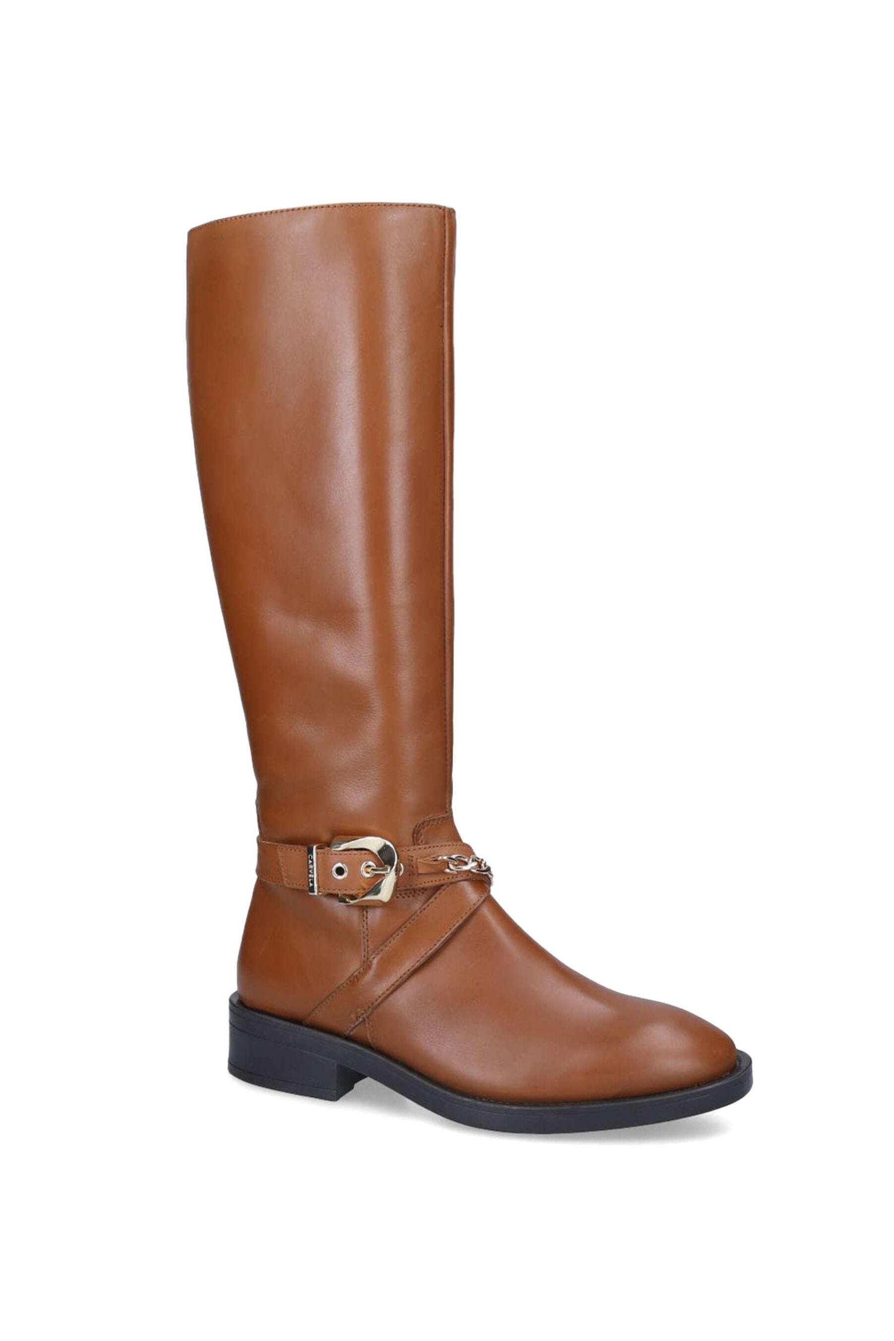 Carvela tan sales knee high boots