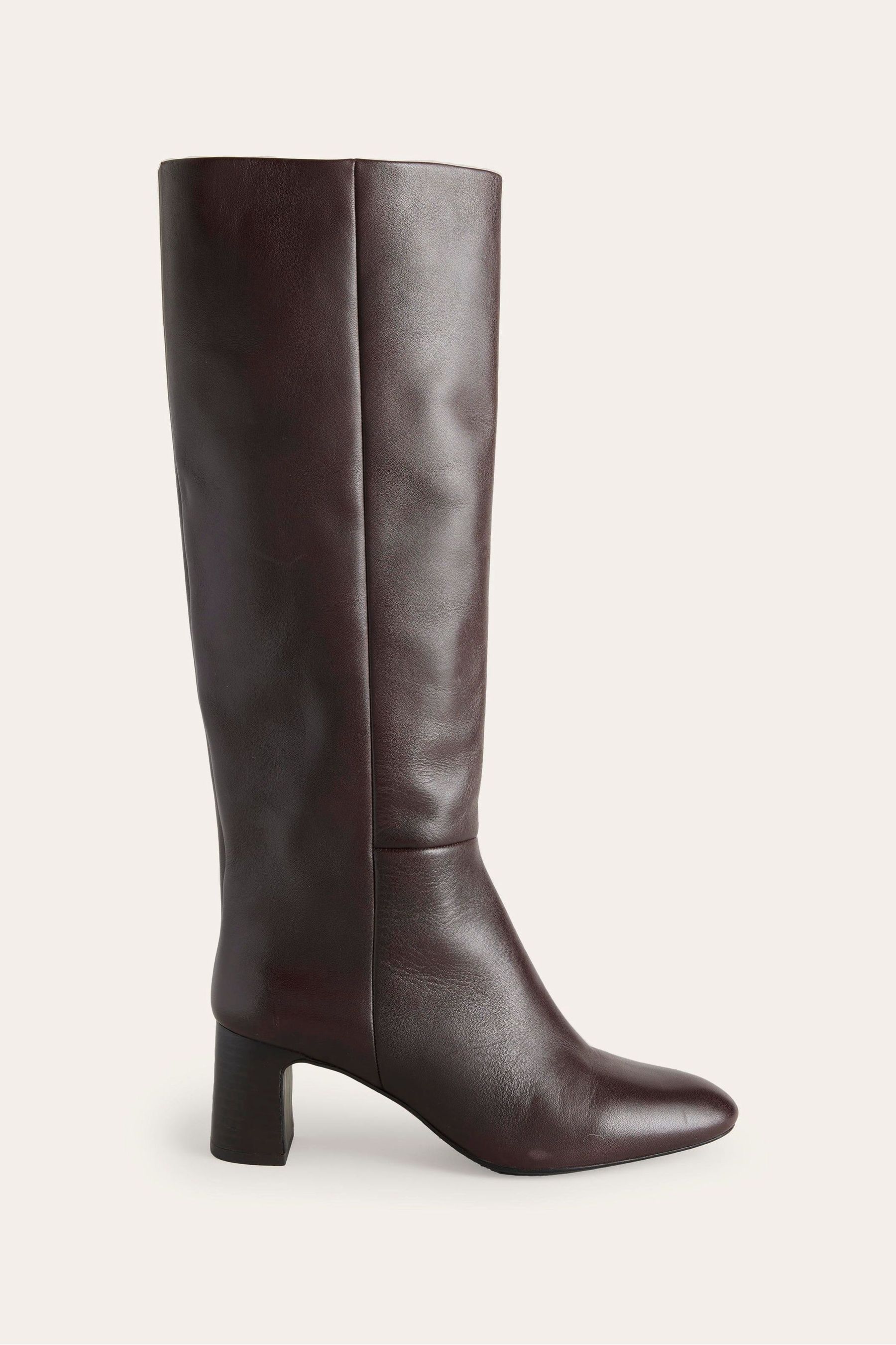 Buy Boden Dark Brown Erica Knee High Leather Boots from the Next UK online shop