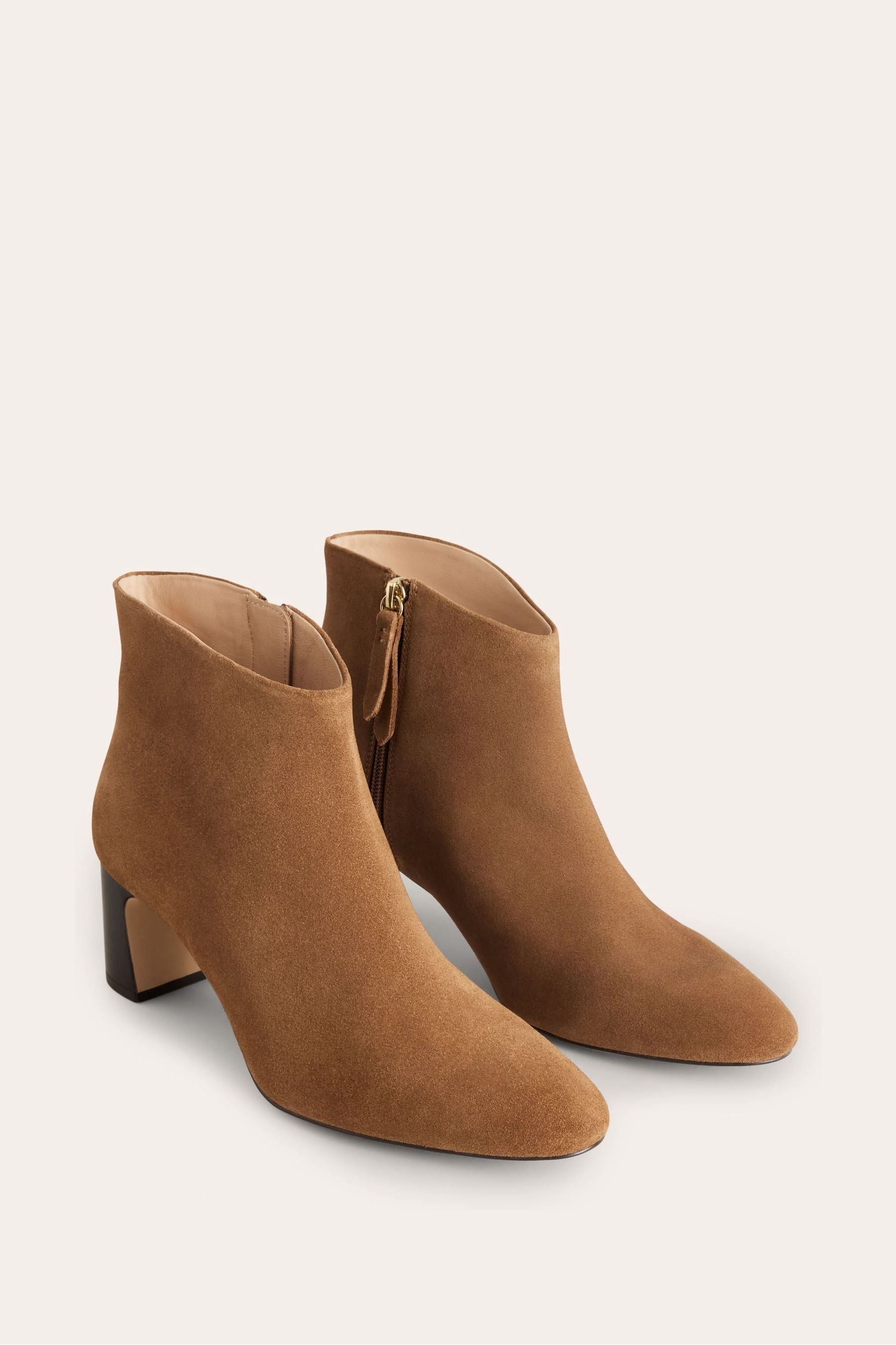 Buy Boden Brown Round Toe Smart Ankle Boots from the Next UK