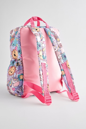 Pink Double Handle Backpack