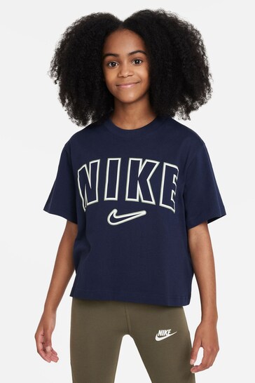 Nike Navy Oversized Trend T-Shirt