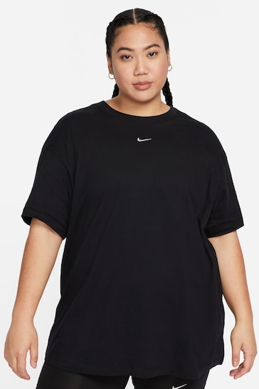 Buy Nike Black Curve Essential T-Shirt from the Next UK online shop