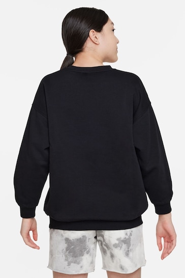 Nike Black Oversized Club Fleece Sweatshirt