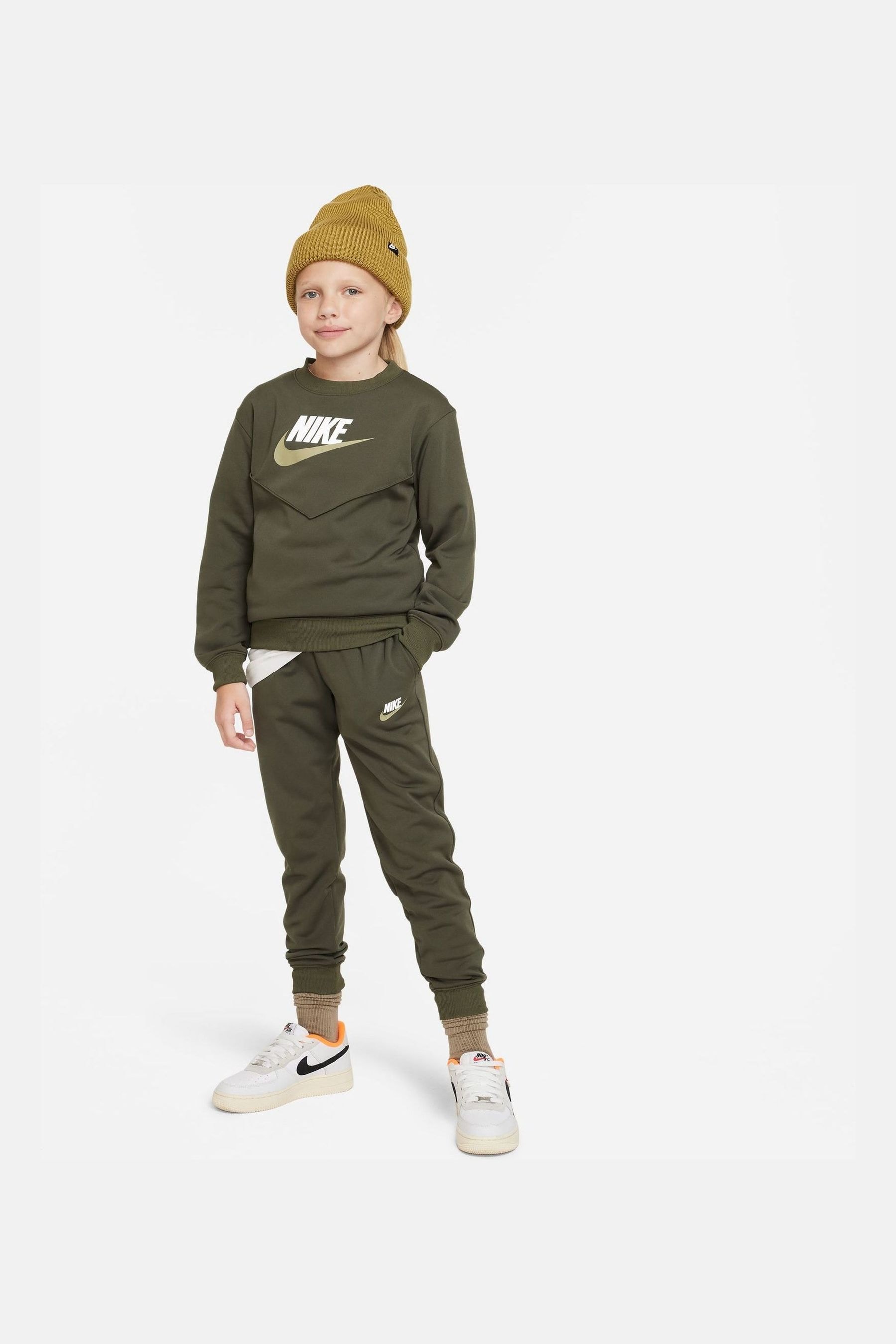 Nike Khaki Green Crew Tracksuit