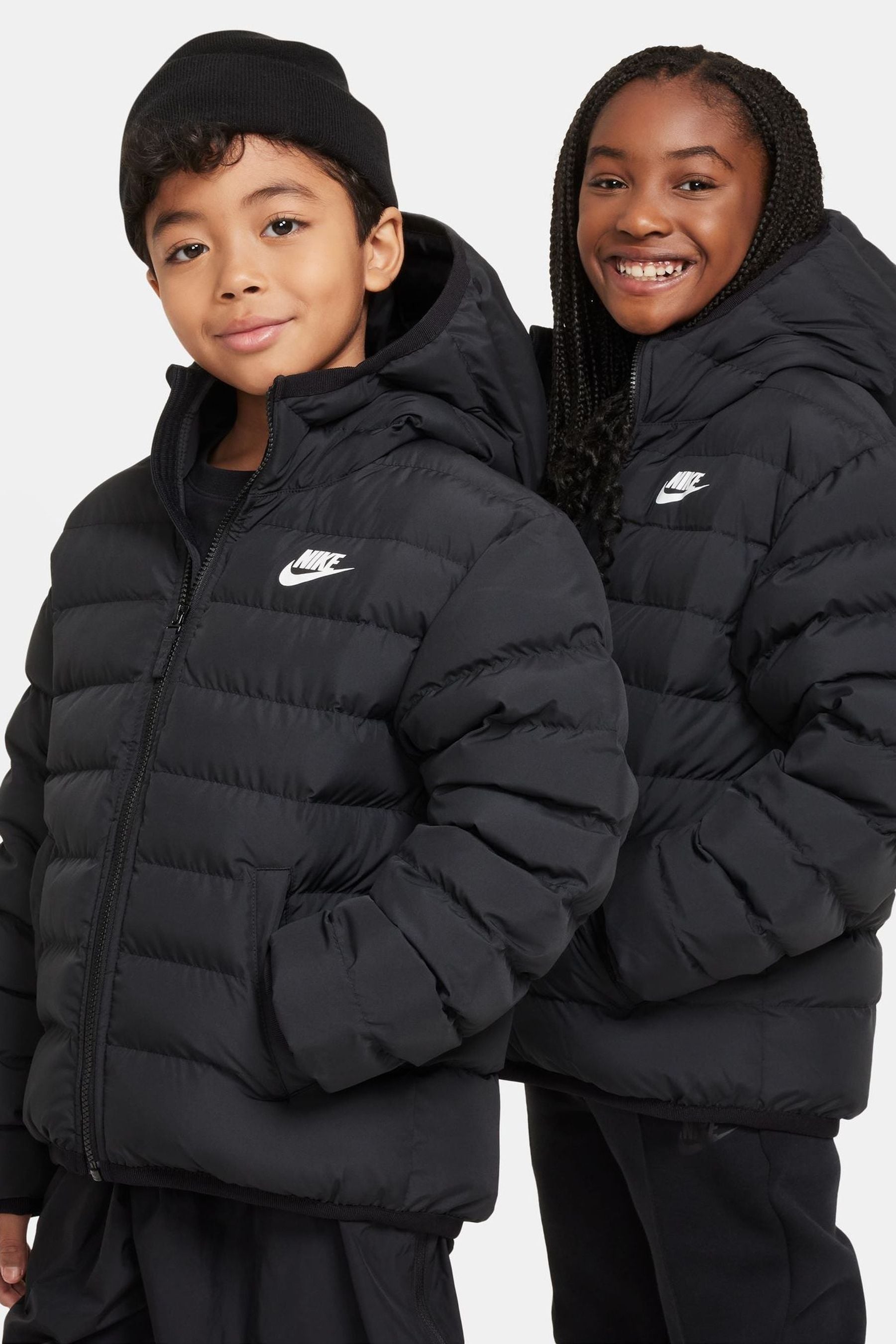 Long padded nike coat deals