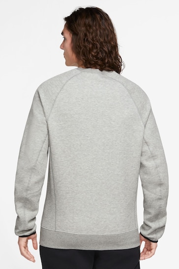 Nike Grey Tech Fleece Crew Sweatshirt