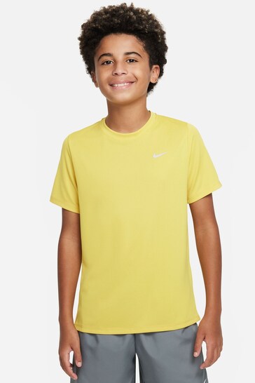 Nike Yellow Dri-Fit Miler T-Shirt