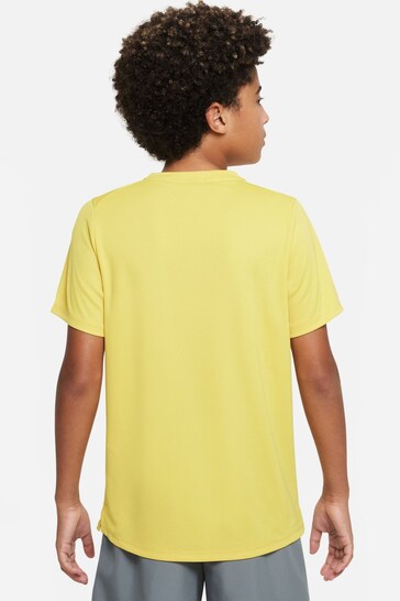 Nike Yellow Dri-Fit Miler T-Shirt