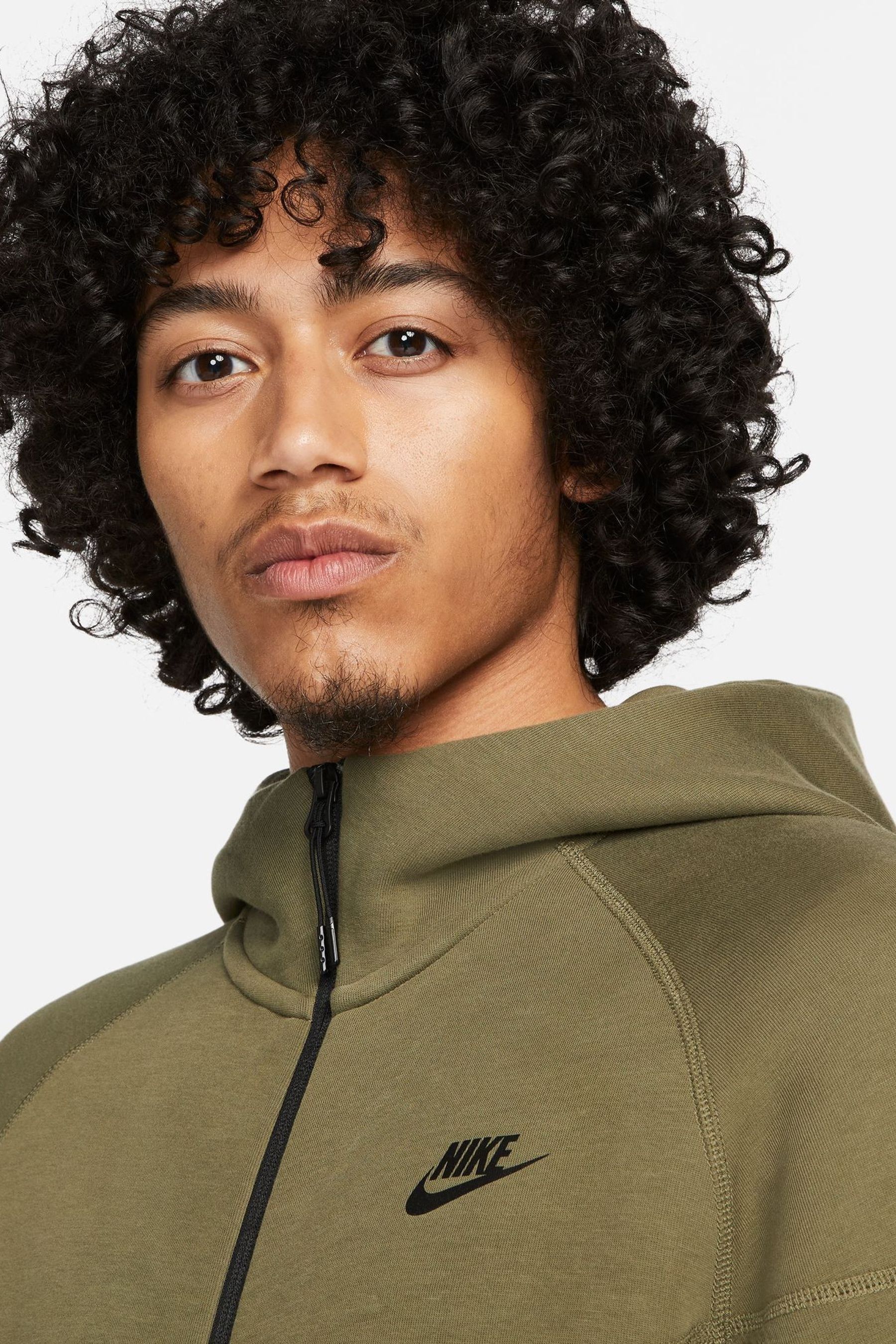 Olive green nike tech top sweatsuit