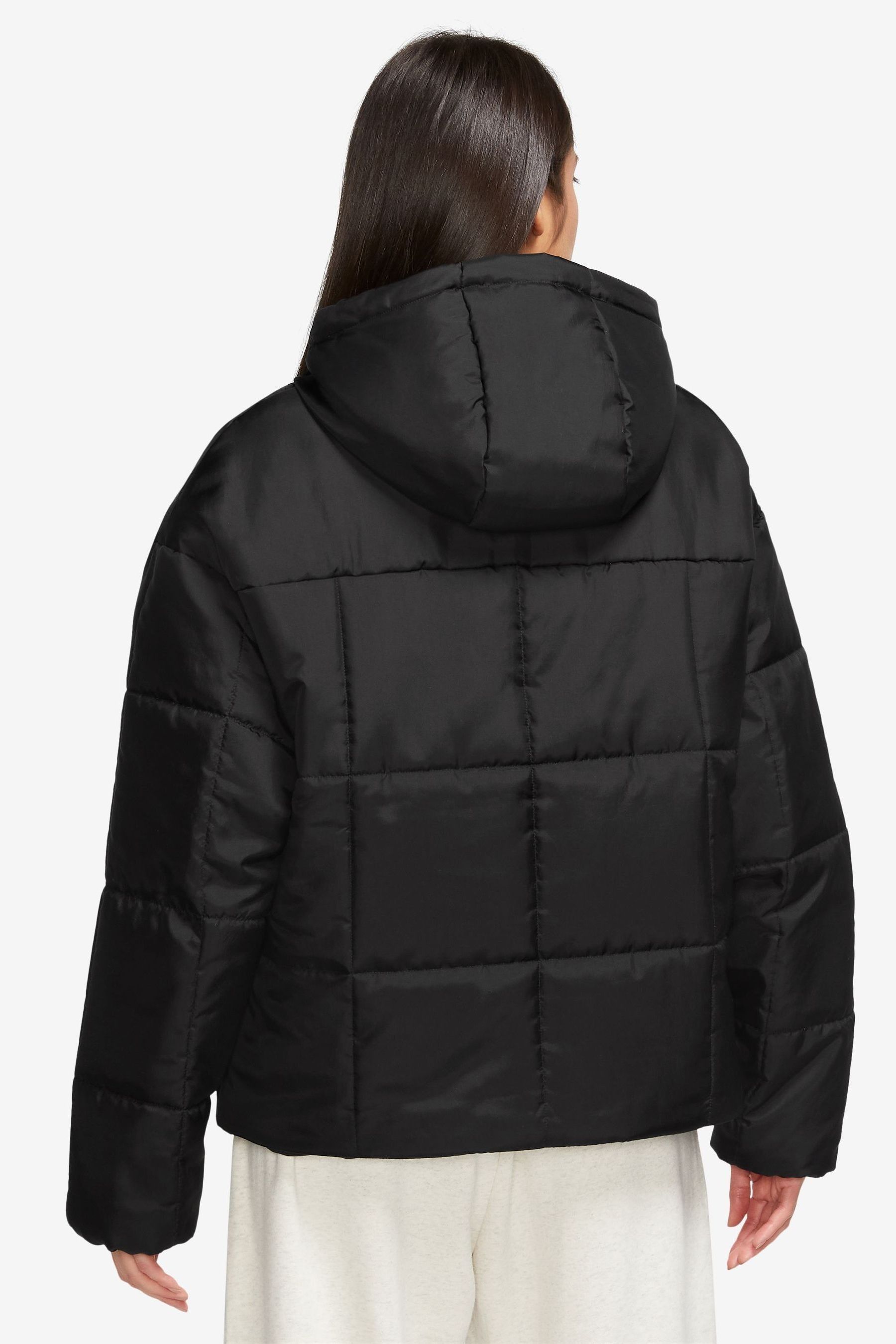 Nike black top puffer jacket women's