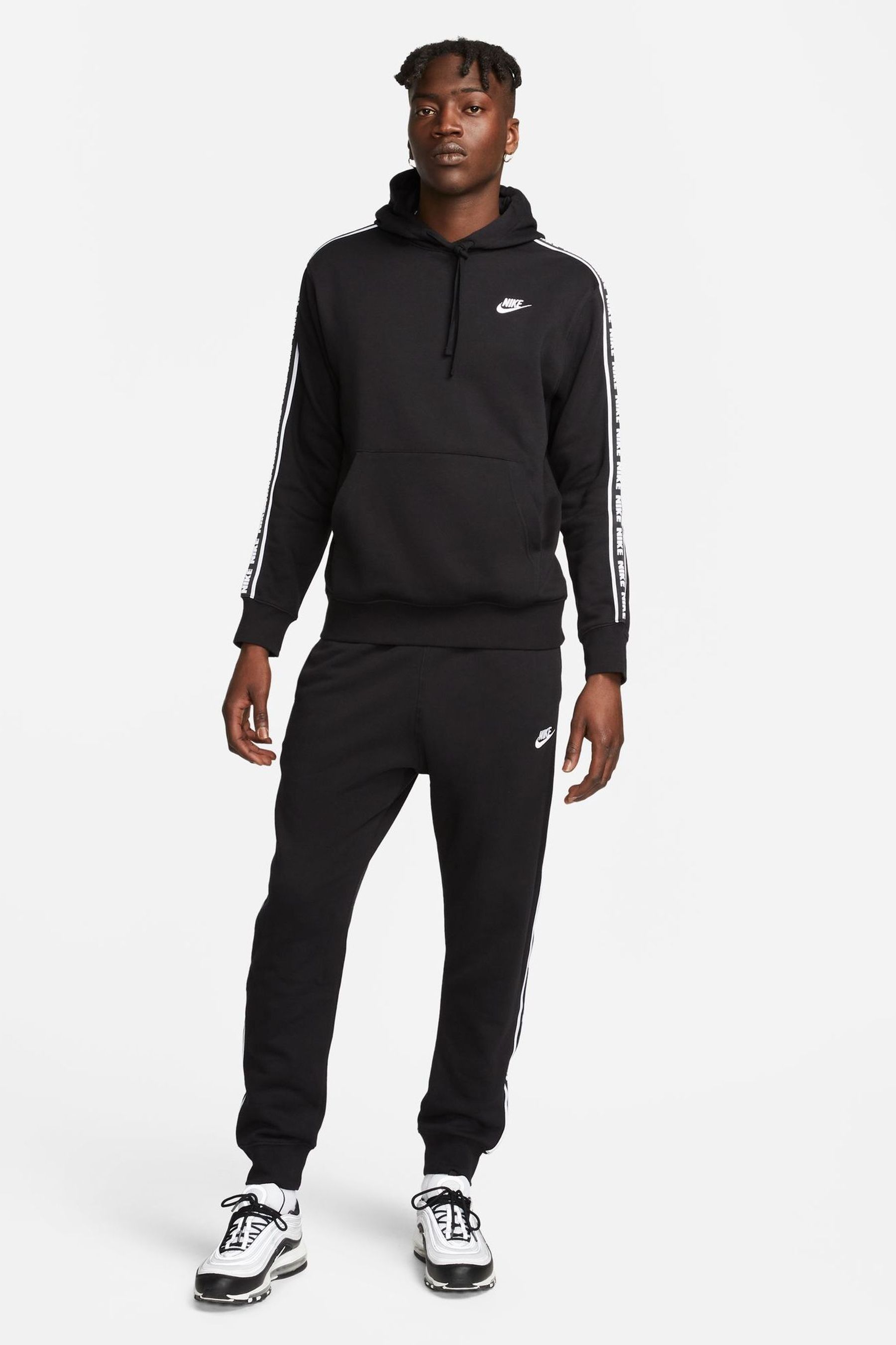 Buy Nike Black Club Fleece Hooded Tracksuit from the Next UK