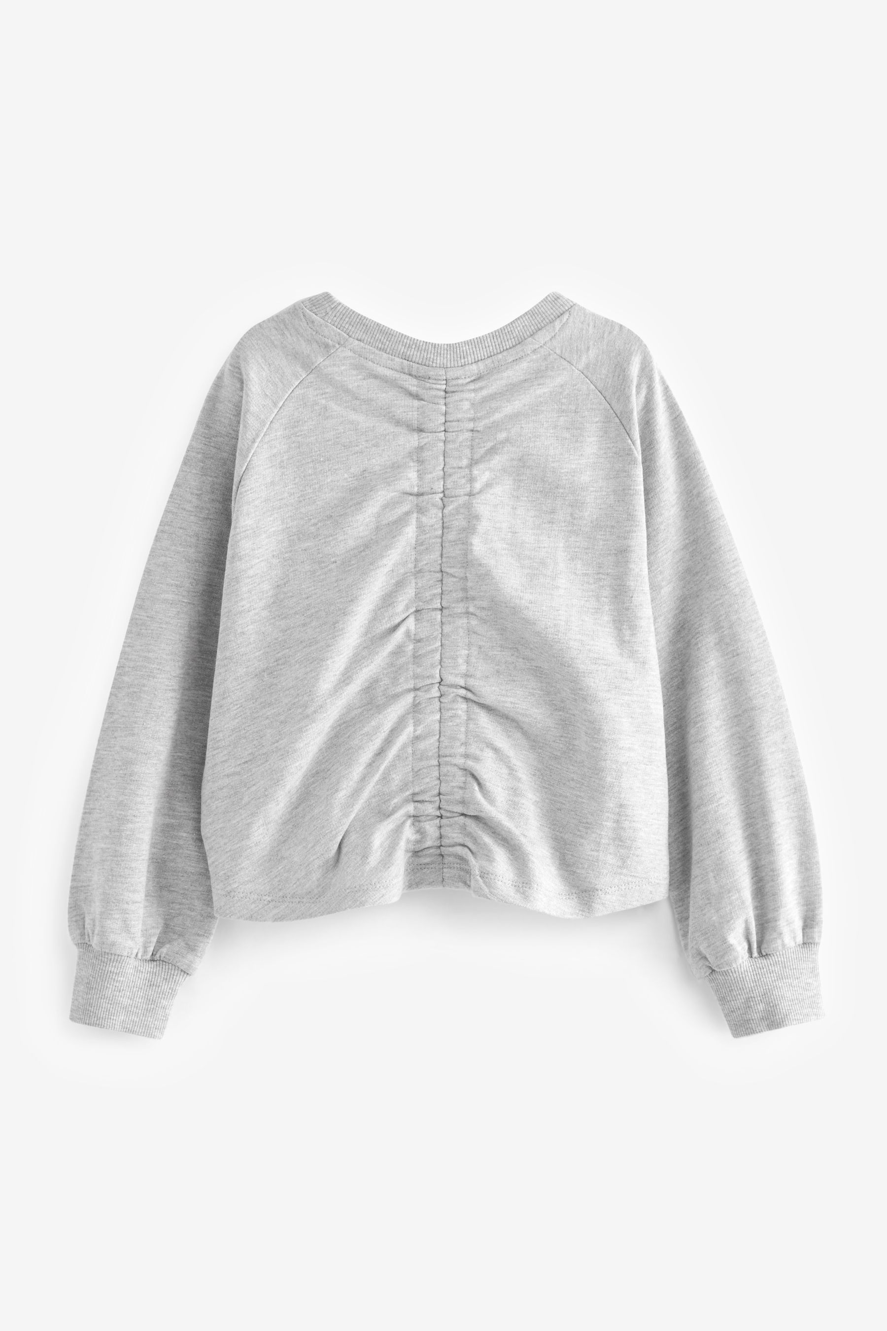 Buy Grey Confetti Dance Ruche Back Long Sleeve T Shirt 3 16yrs