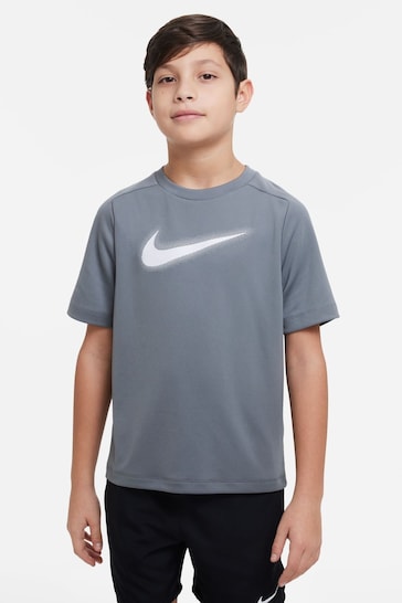 Nike Grey Dri-FIT Multi Graphic Training T-Shirt