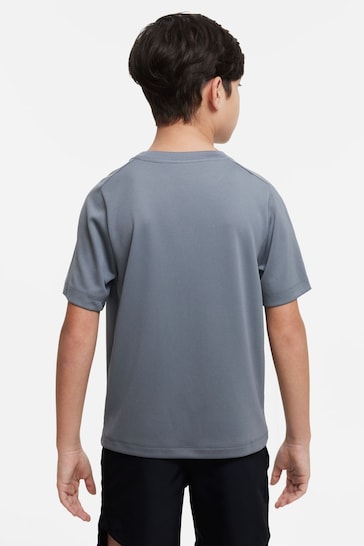 Nike Grey Dri-FIT Multi Graphic Training T-Shirt
