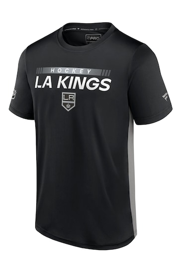 Los Angeles Kings Fanatics Branded Authentic Pro Short Sleeve Tech Black T-Shirt