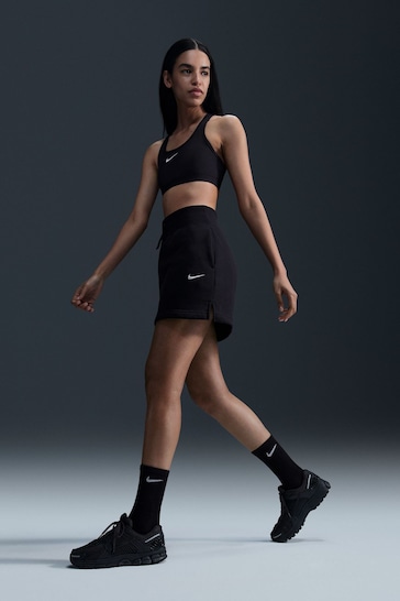 Nike Black Dri-FIT Medium Swoosh Support Padded Bra