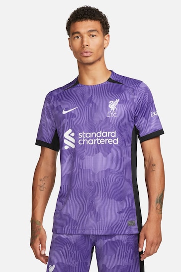 Nike Purple Liverpool FC Stadium 23/24 Third Football Shirt